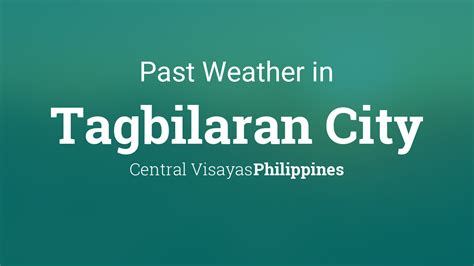 weather in tagbilaran